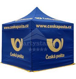 Ukázka realizace potisku párty stanů