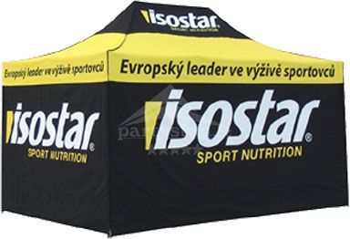 Ukázka realizace potisku párty stanů